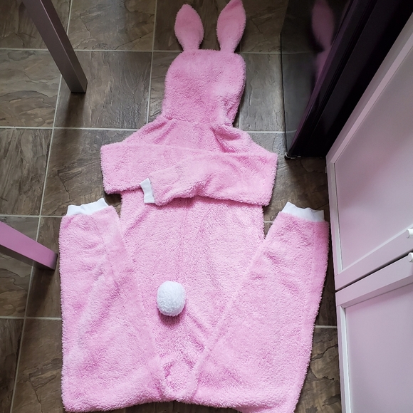 Rabbit onesie-Halloween costume.One-piece winter pajama - Picture 2 of 4